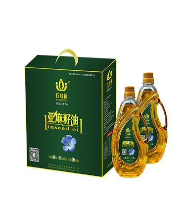 1800ml*2桶物理壓榨亞麻籽油禮盒裝